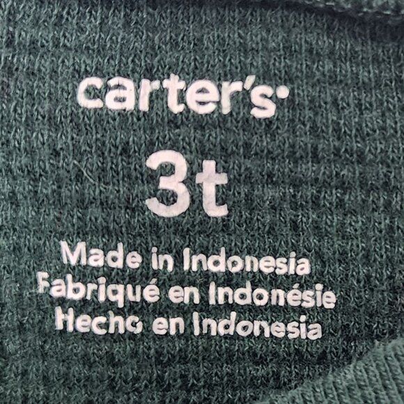 Carter's Naughty Nice Thermal Long Sleeve Size 3T - Picture 4 of 4